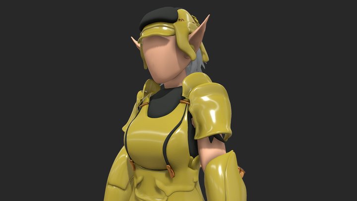 blender | 3D modeling Игровой НПС (NPC) 0.0 3D Model