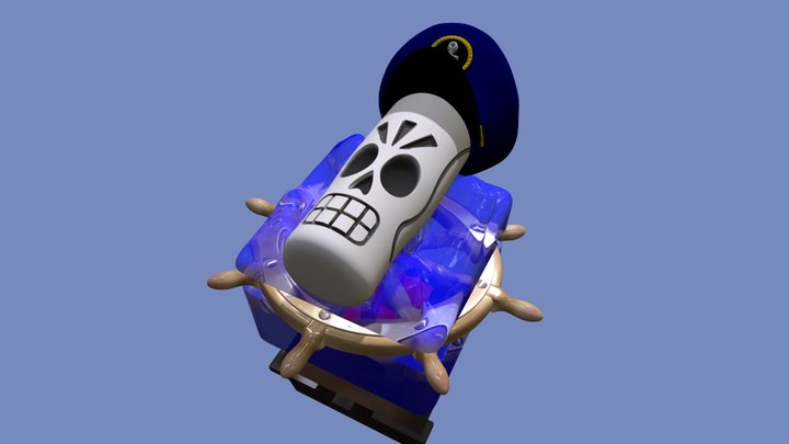 Captain Calavera Keycap 3D Model