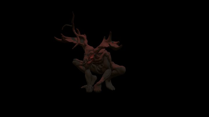 Corrupted Forest Spirit 3D Model