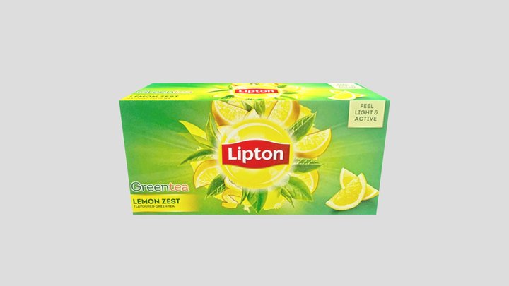 Lemon green tea 3D Model