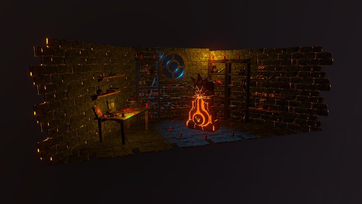 Demonic  Room 3D Model