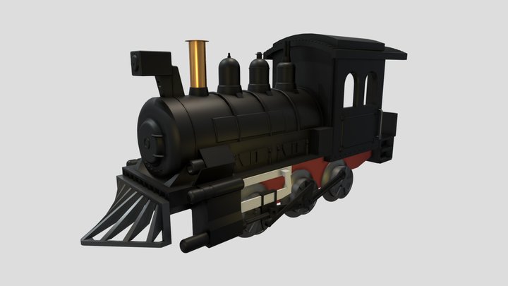 Toy Steam Train 3D Model