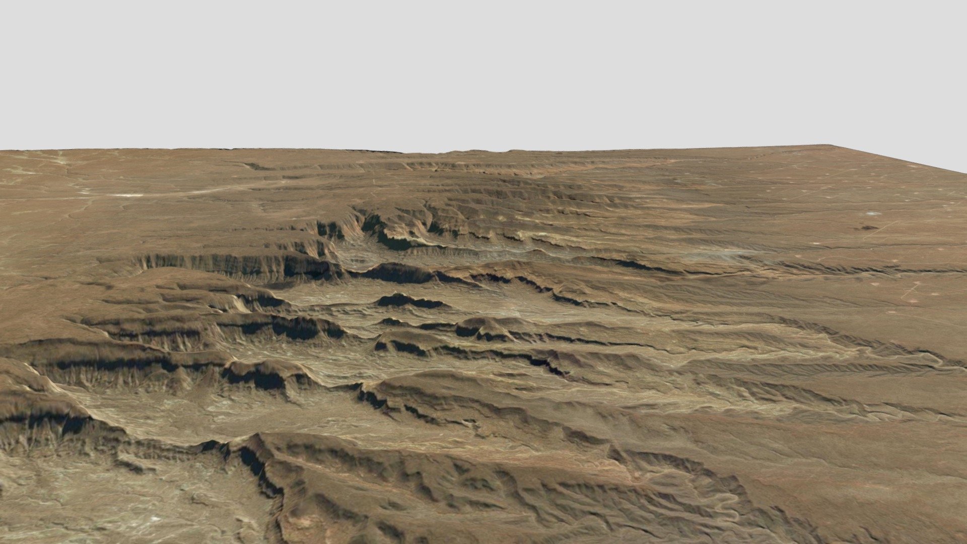 Erosion east of the Andes