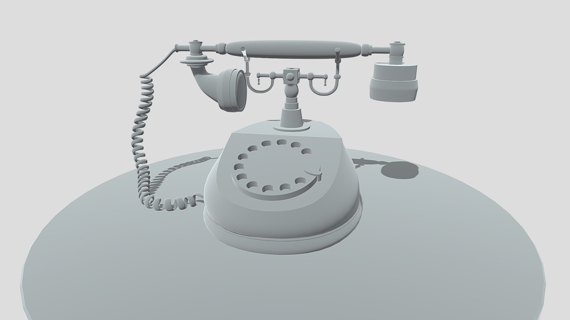 Antique Phone Untextured