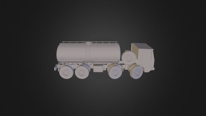 Primitve Objects Truck 3D Model