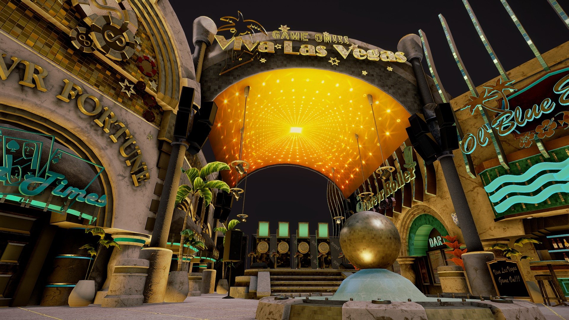 ForeVR Darts Game Viva Las Vegas Hall 3D model by tyronejalarcon [659b4d0] Sketchfab