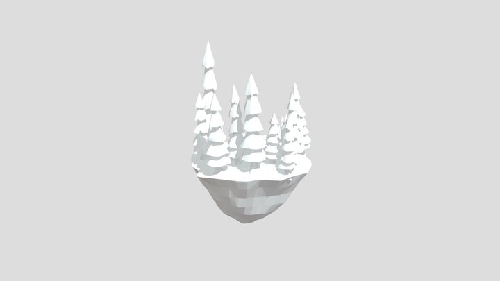Floating Island 3D Model