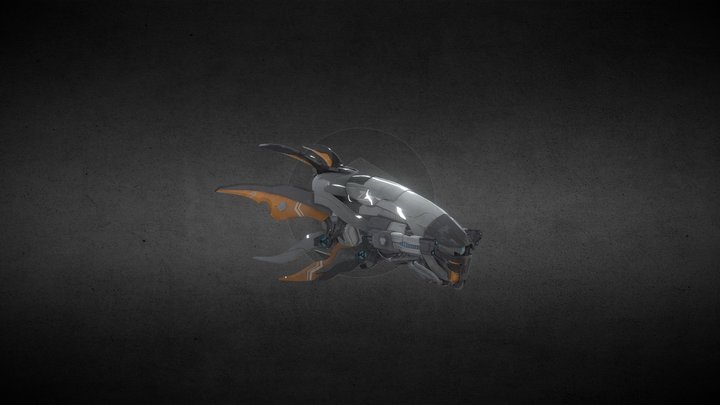 Custom Combat Drone 3D Model