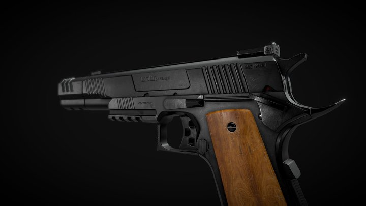 Modern Colt_1911 3D Model
