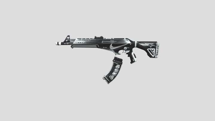 KY-55 Neon Tactical Rifle 3D Model