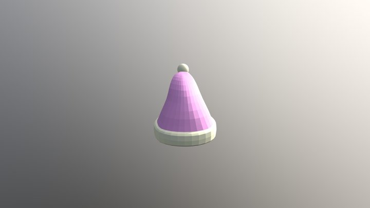 Animated Pink Hat 3D Model