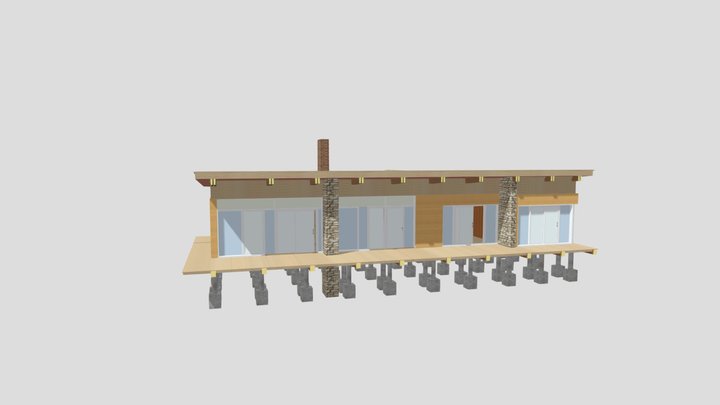 Beach House 3D Model