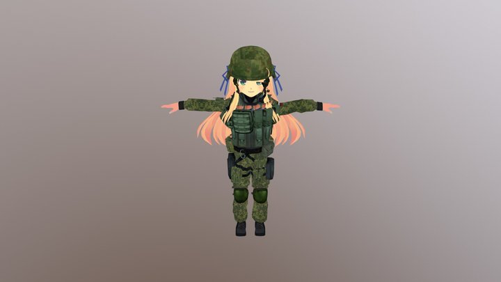 ВС РФ аниме для VRCHAT – Free 3D Model STL
