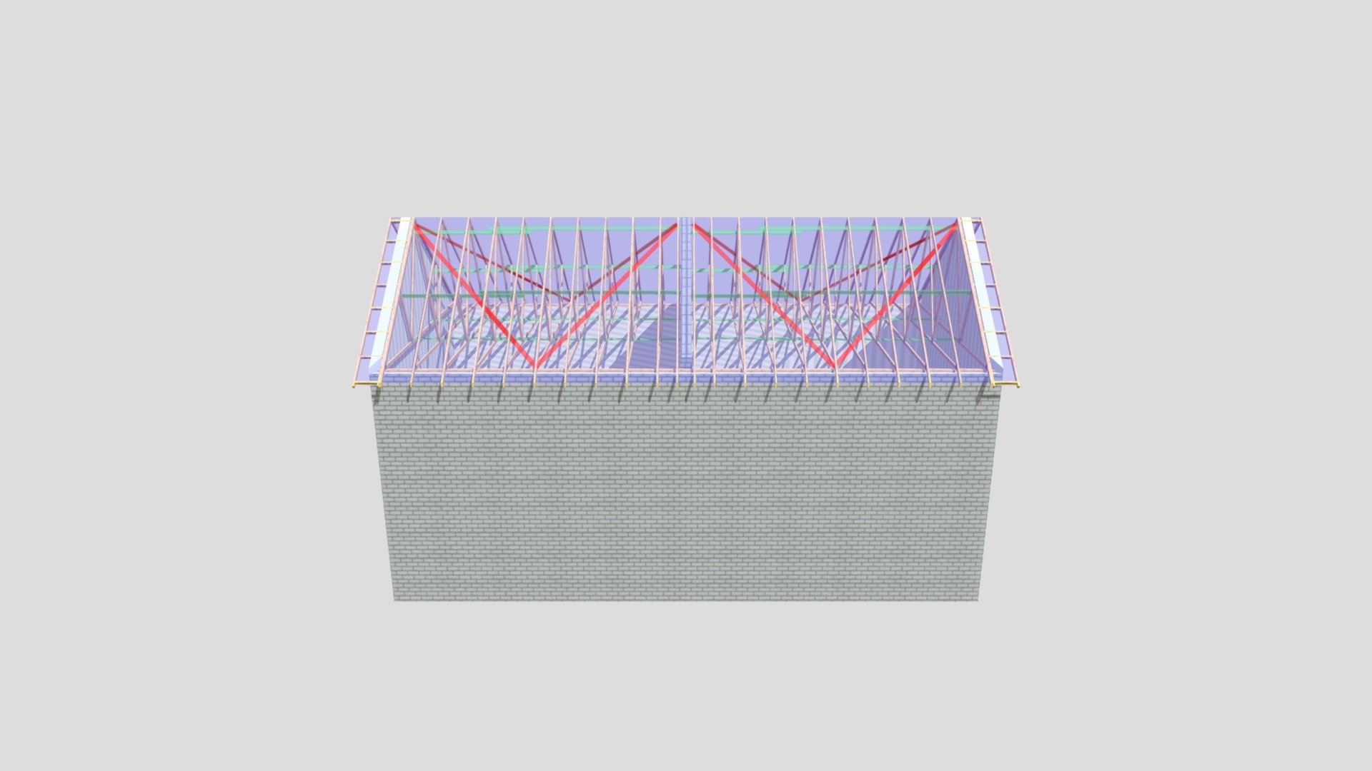 P12728F, Plots 3 & 4 carport Roof Layout