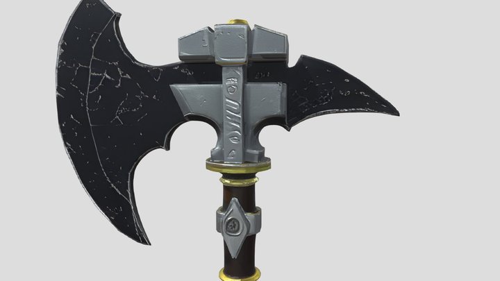 battle axe 3D Model