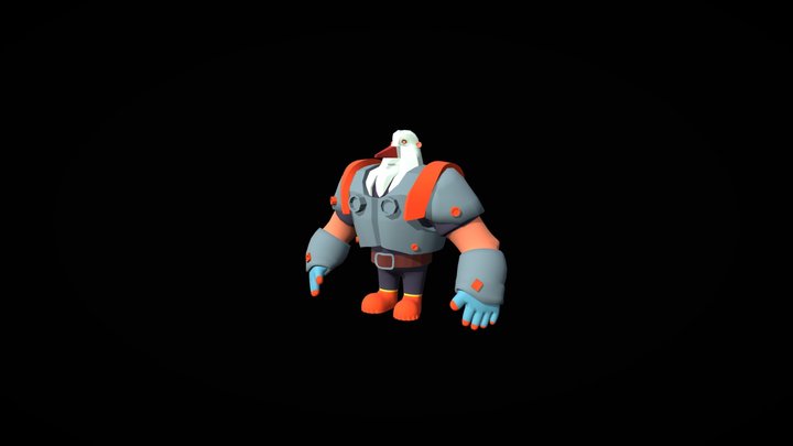 Eagle Warrior 3D Model