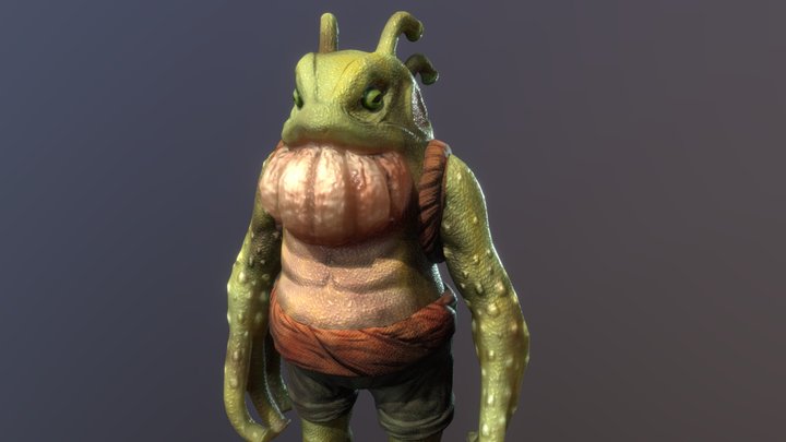 Frog Man 3D Model