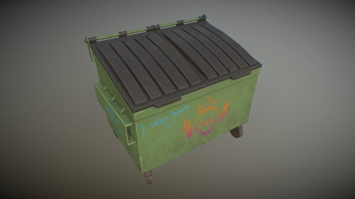 Trash Container 3D Model