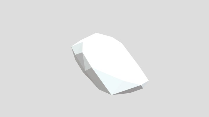 Low Poly Rock 3D Model