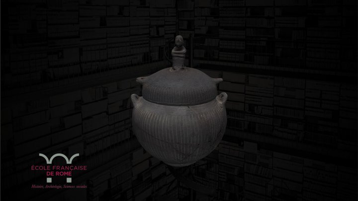 Pyxide étrusque en bucchero (collection EFR) 3D Model