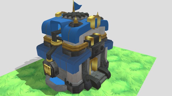 Town Hall Level 12 Clash of Clans 3D Model