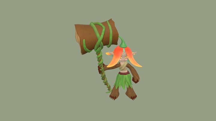 Olive 3D Model
