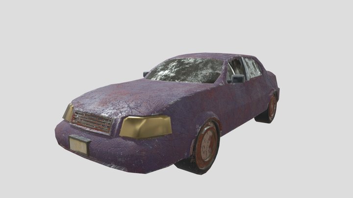 Post-apocalytpic car 3D Model