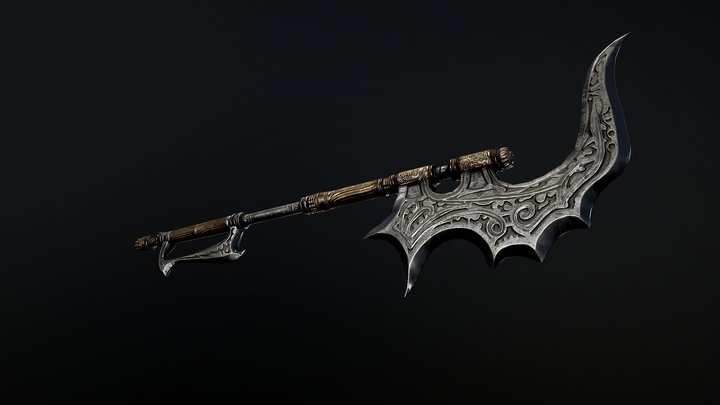 Fantasy Design Axe 3D Model