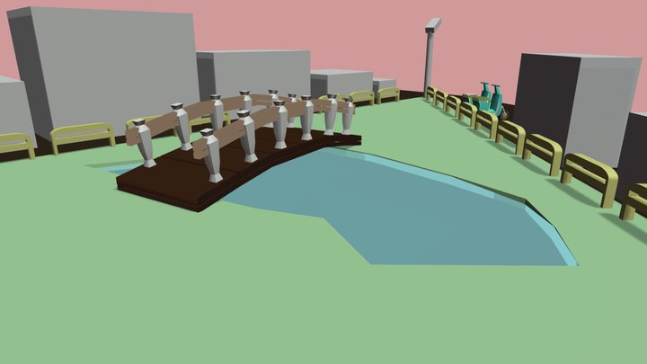 week 3 - Lake n Bridge 3D Model