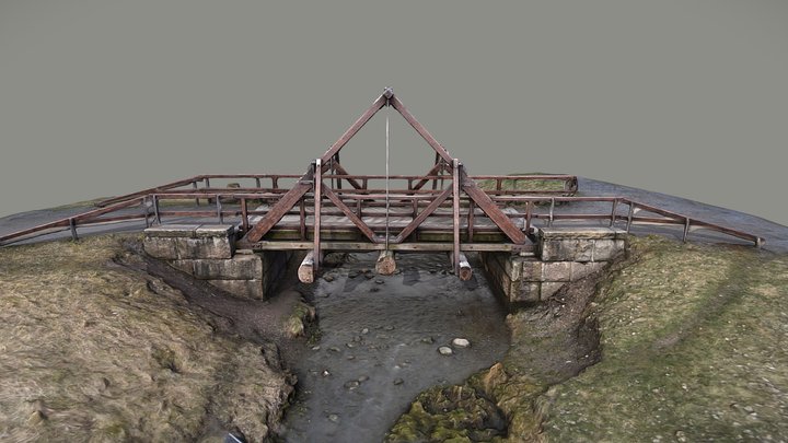 Jaaninoja Bridge in Turku, Kurala, Finland 3D Model