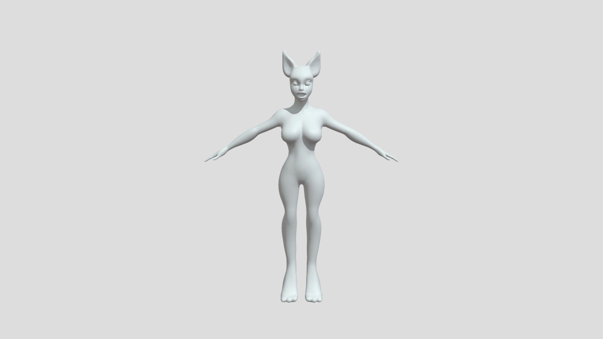 Anthro model - Retopologized