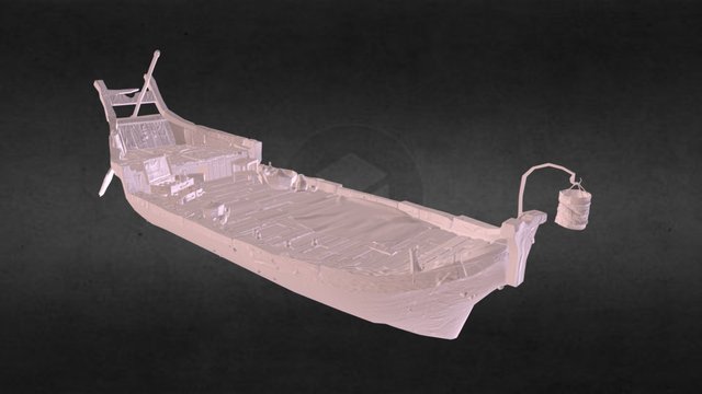 Funeral boat 3D Model