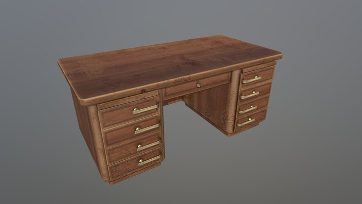 Desk 3D Model
