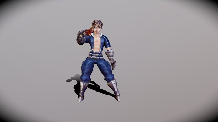 Warrior boy 3D Model