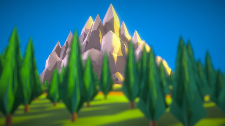 amplified mountain 3D Model
