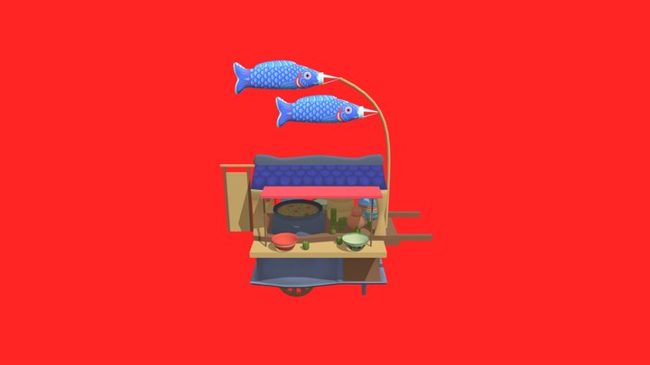 Ramen stand 3D Model