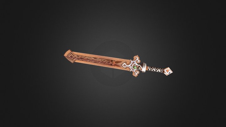 wood sword 3D Model