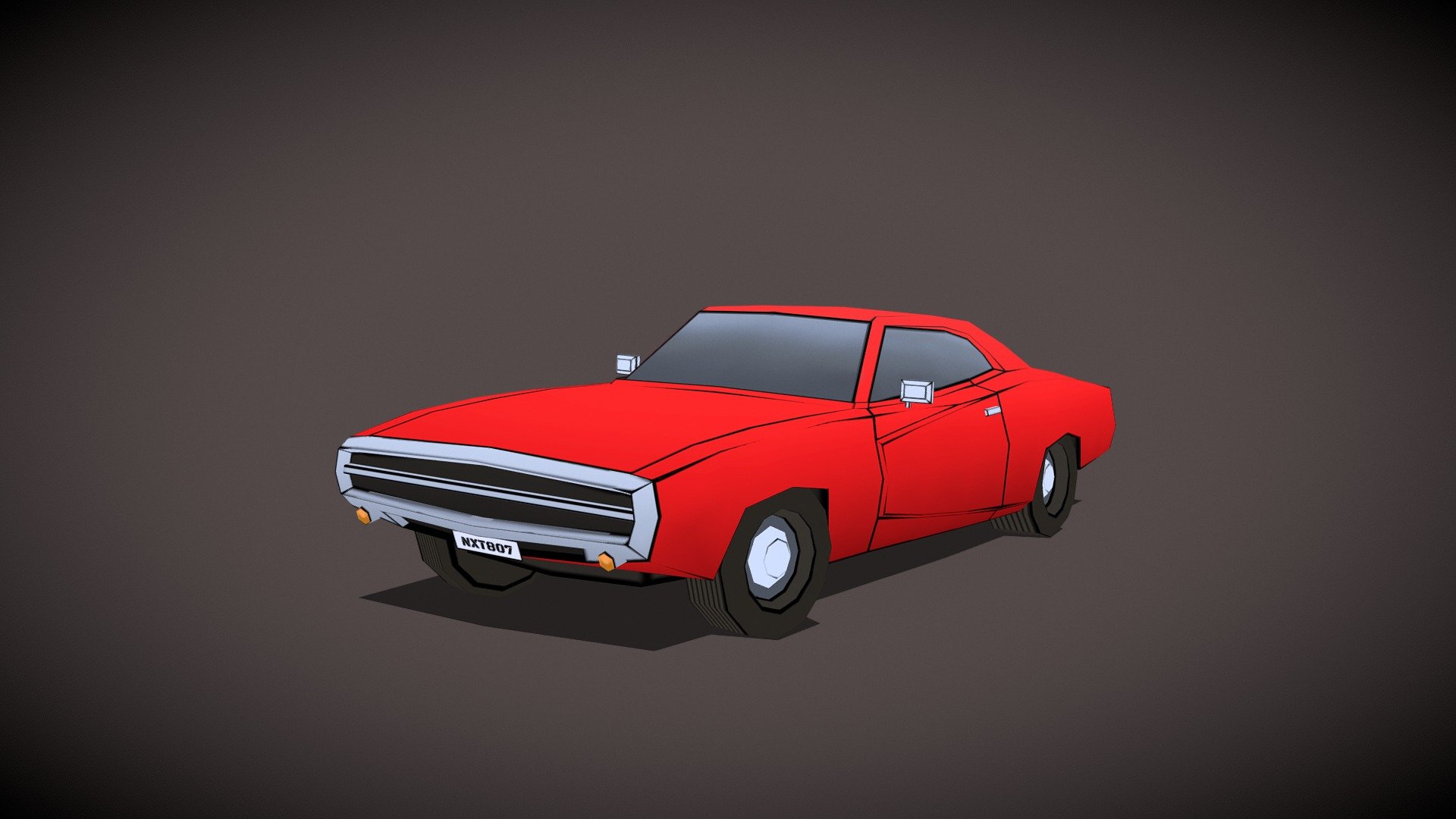 Lowpoly Musclecar