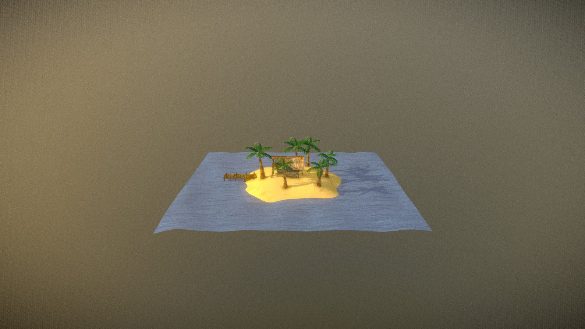 Desert Island - 3D model by jbaeza [65af5b6] - Sketchfab