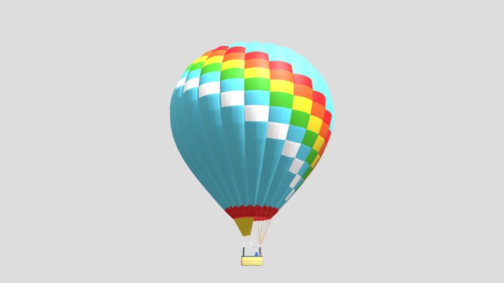 Hot Air Balloon 3D Model