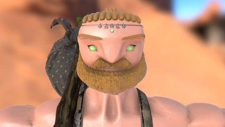 Basking Dude 3D Model