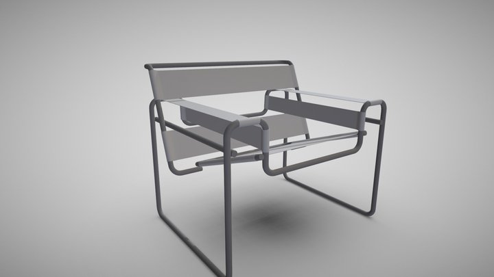 Bruer Wassily Chair, Model by Brian James 3D Model