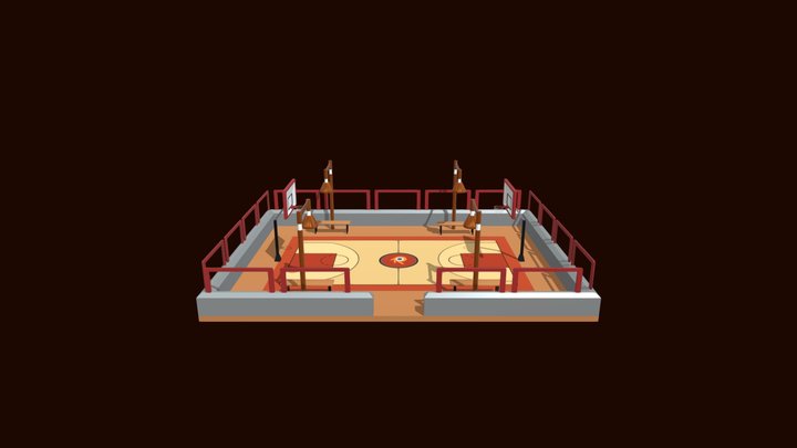 BASKET BALL COURT 3D Model