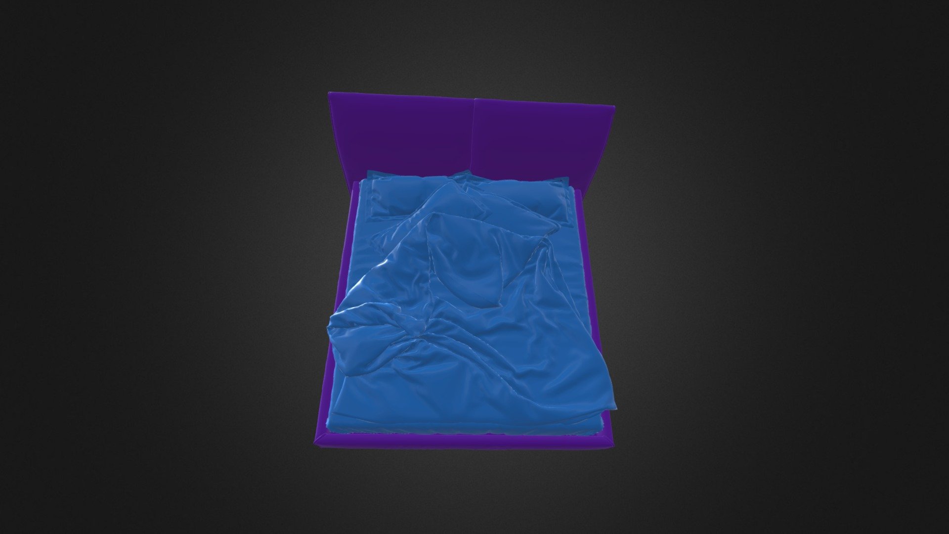 Bed 3D model Free