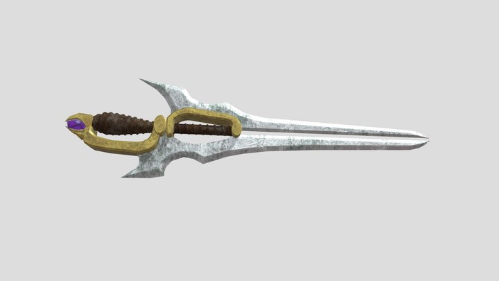 Dual Glaive (textured) 3D Model