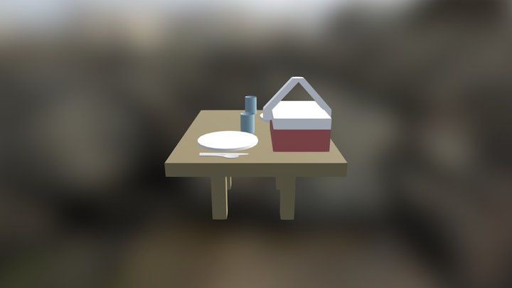 Picnic Table 3D Model