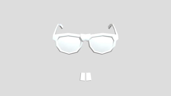 Gorilla Tag Nerd Glasses 3D Model
