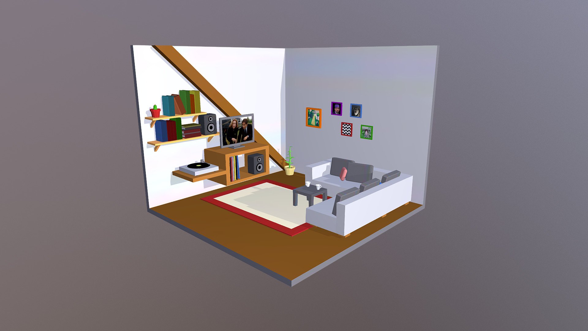 Isometric Living Room