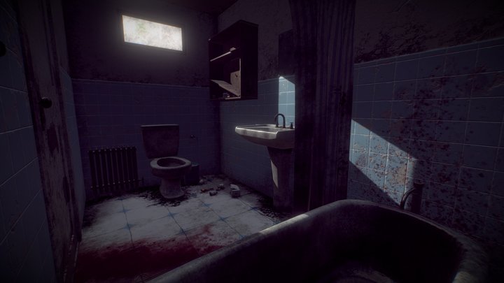 Bloody Bathroom 3D Model
