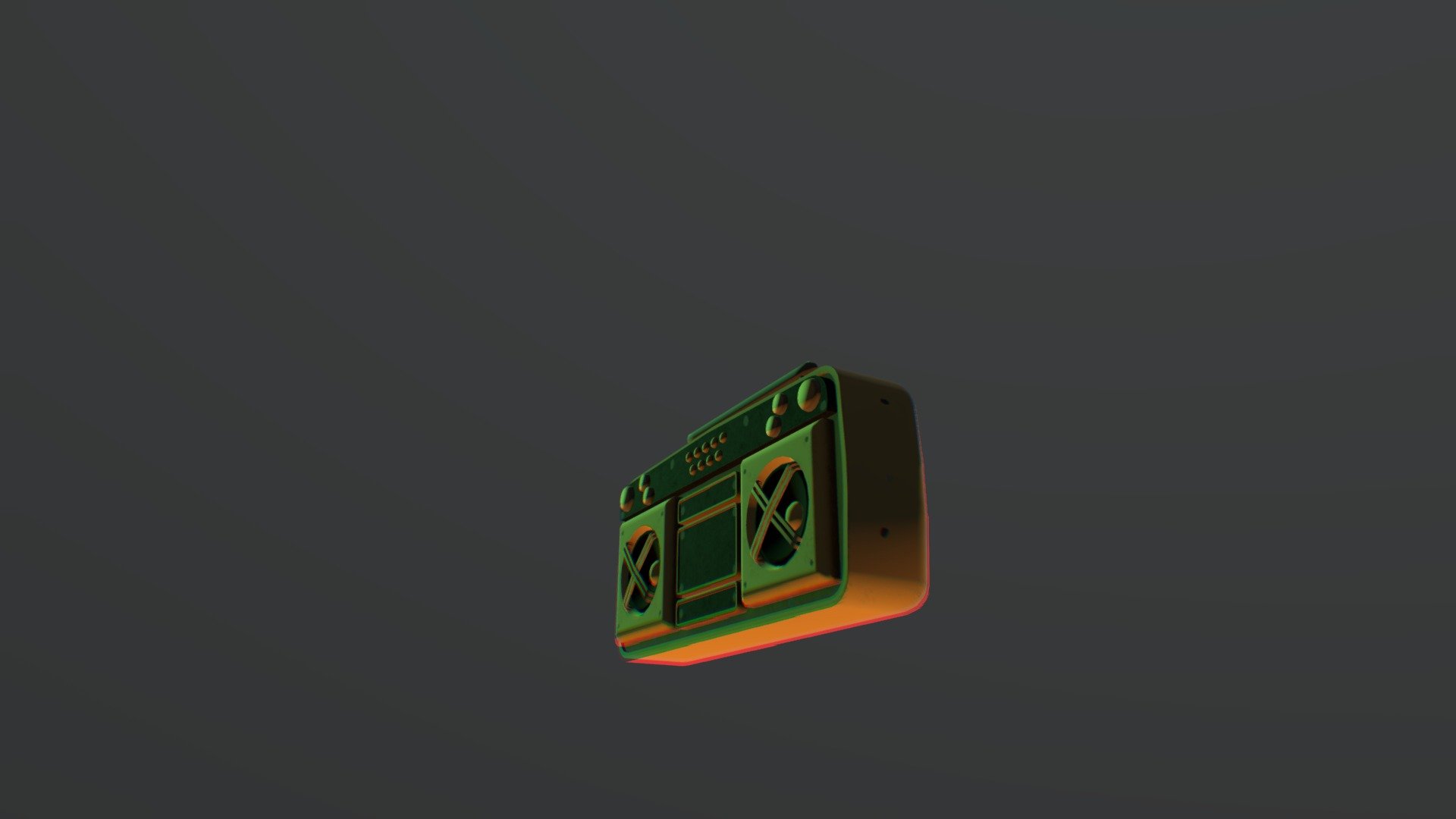 Golden boombox Download Free 3D model by Inspector edich 20k